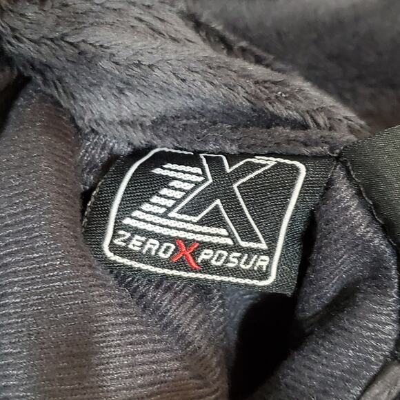 ZeroXposur Clan Green Plaid Rain Coat Reversible Gray Fleece Lined Jacket Medium - Picture 5 of 10